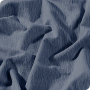 A close up of the flannel duvet cover showing the texture.