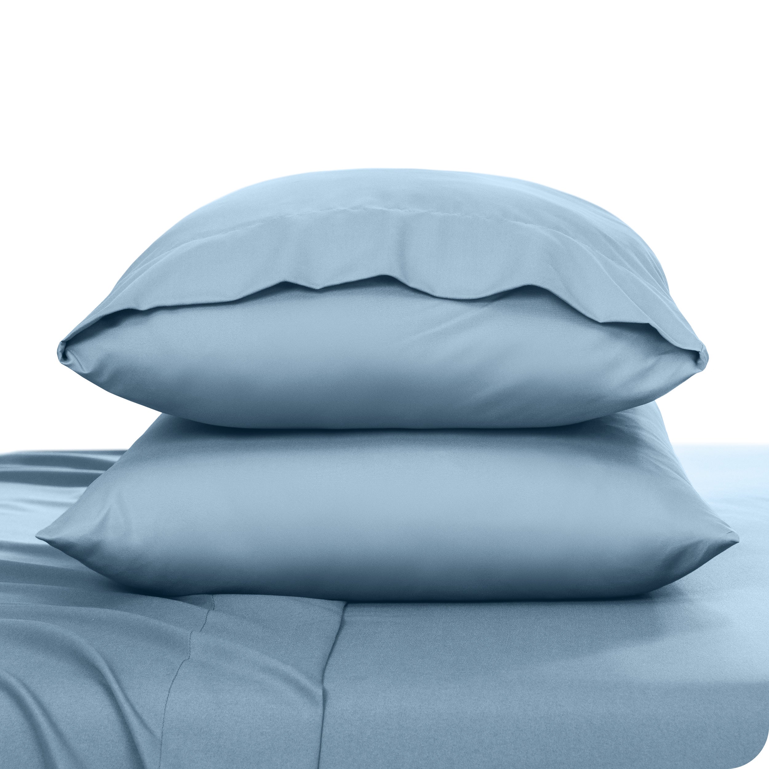 2 pillowcases on pillows