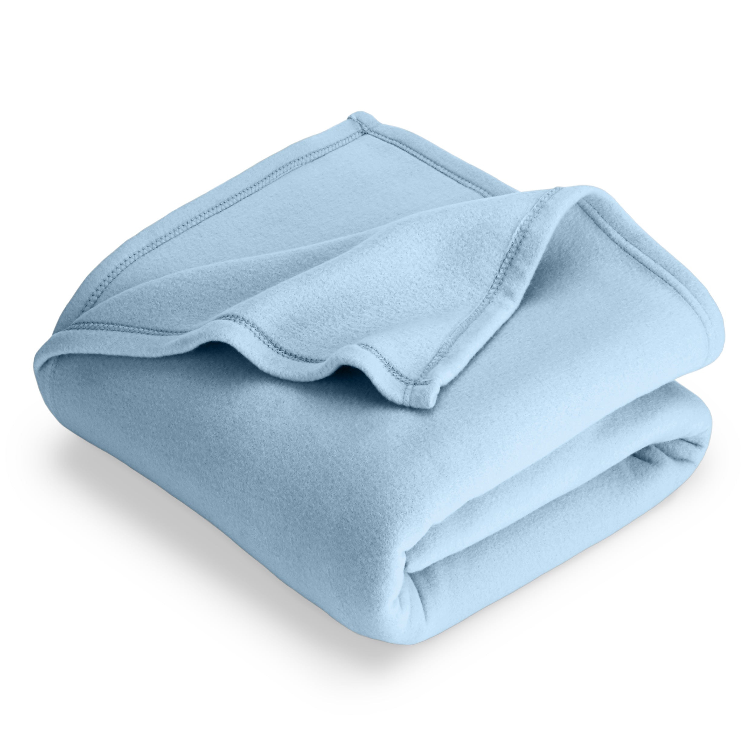 A  polar fleece blanket folded neatly