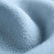 Close up showing the texture of the polar fleece blanket