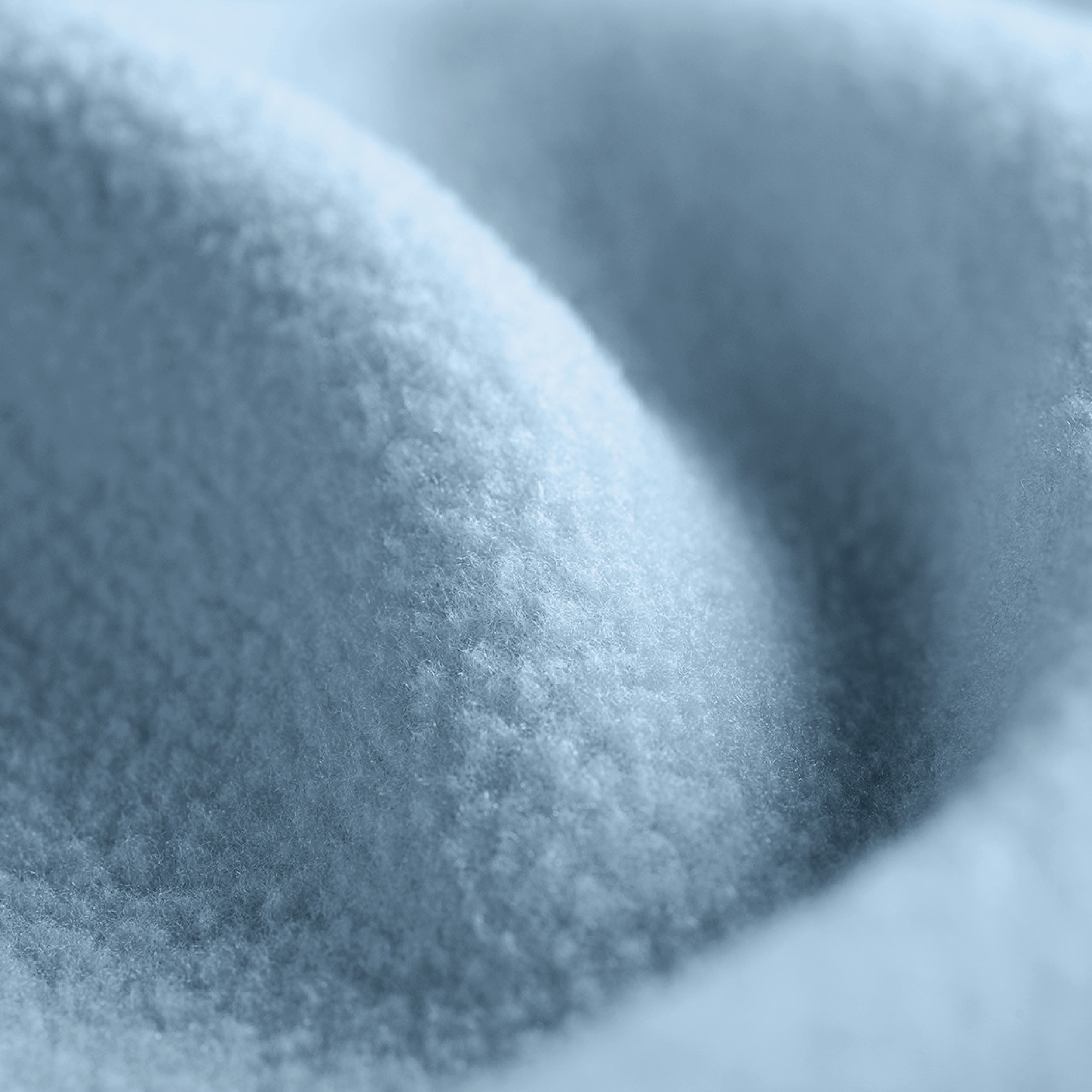 Close up showing the texture of the polar fleece blanket