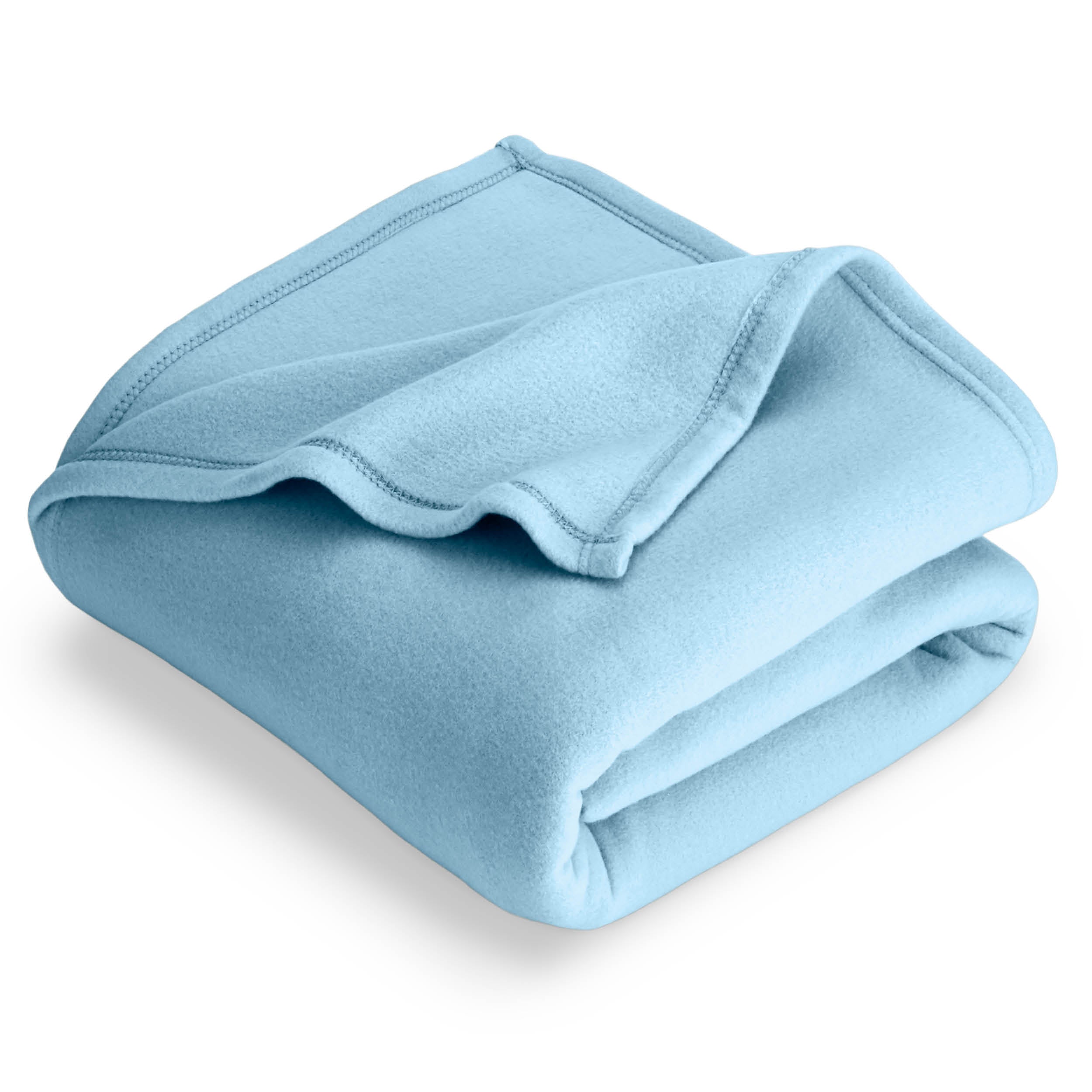 A  polar fleece blanket folded neatly