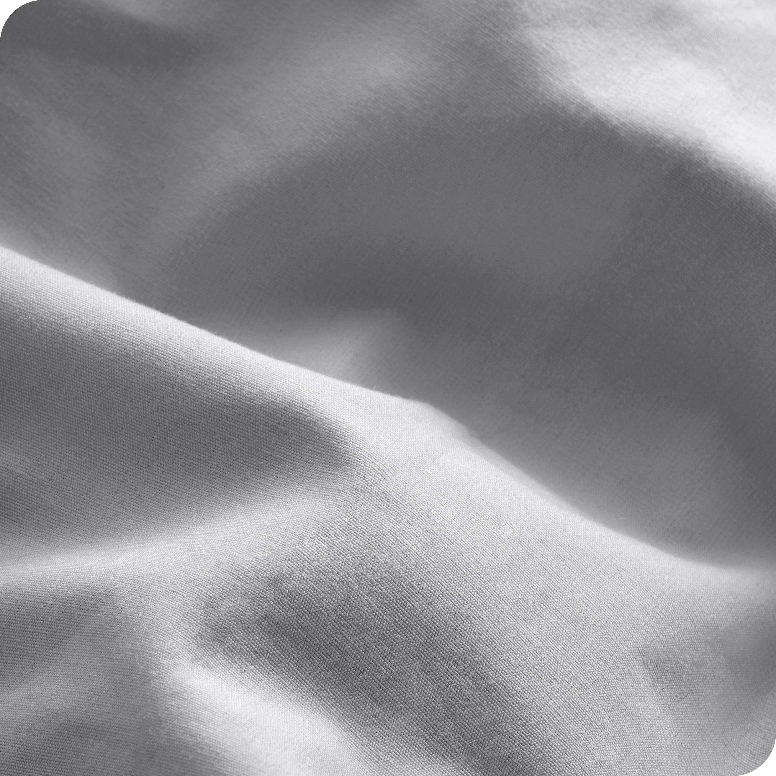 Close up of the percale pillowcase fabric
