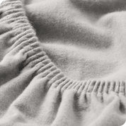 Close up of the elastic part of a fitted sheet
