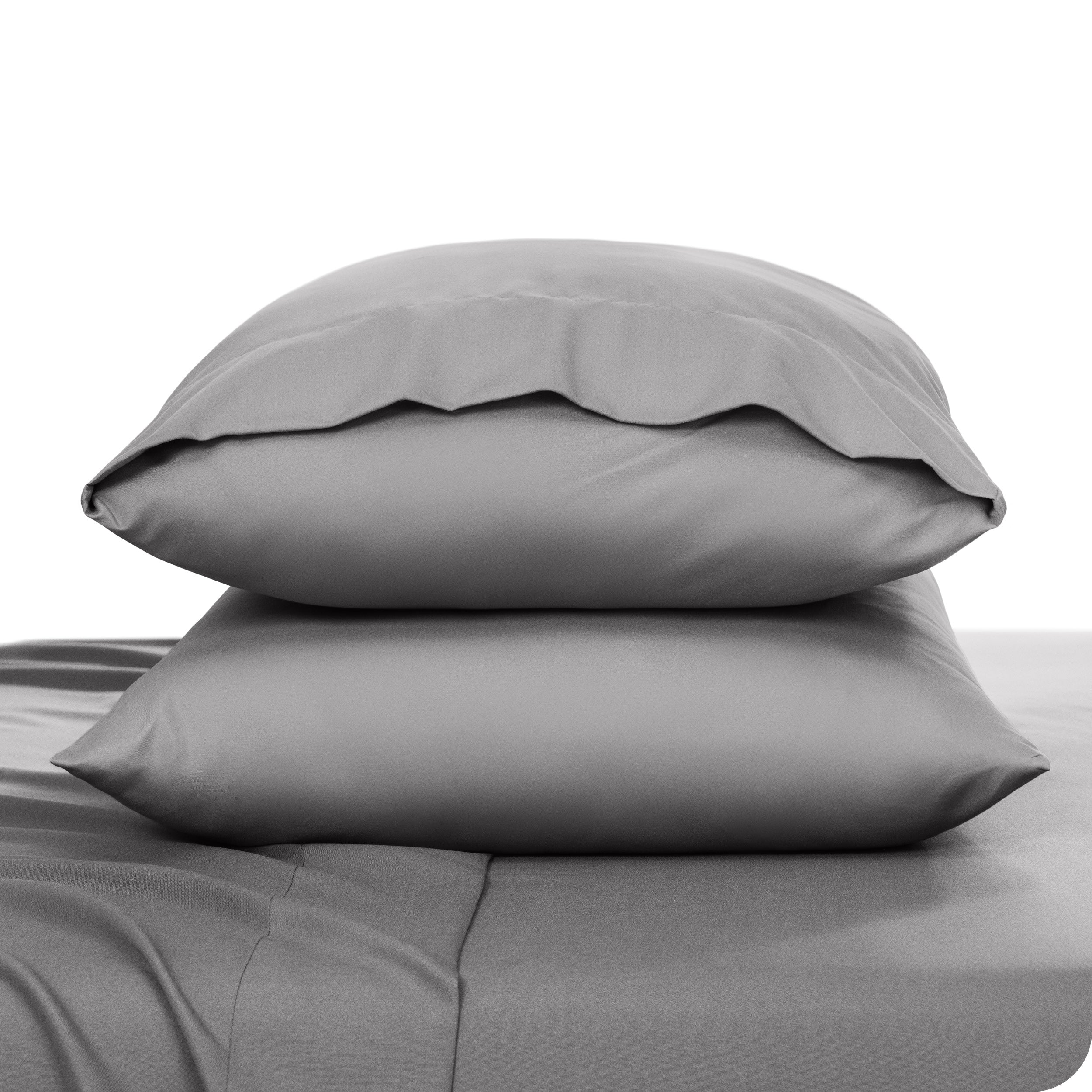 2 pillowcases on pillows