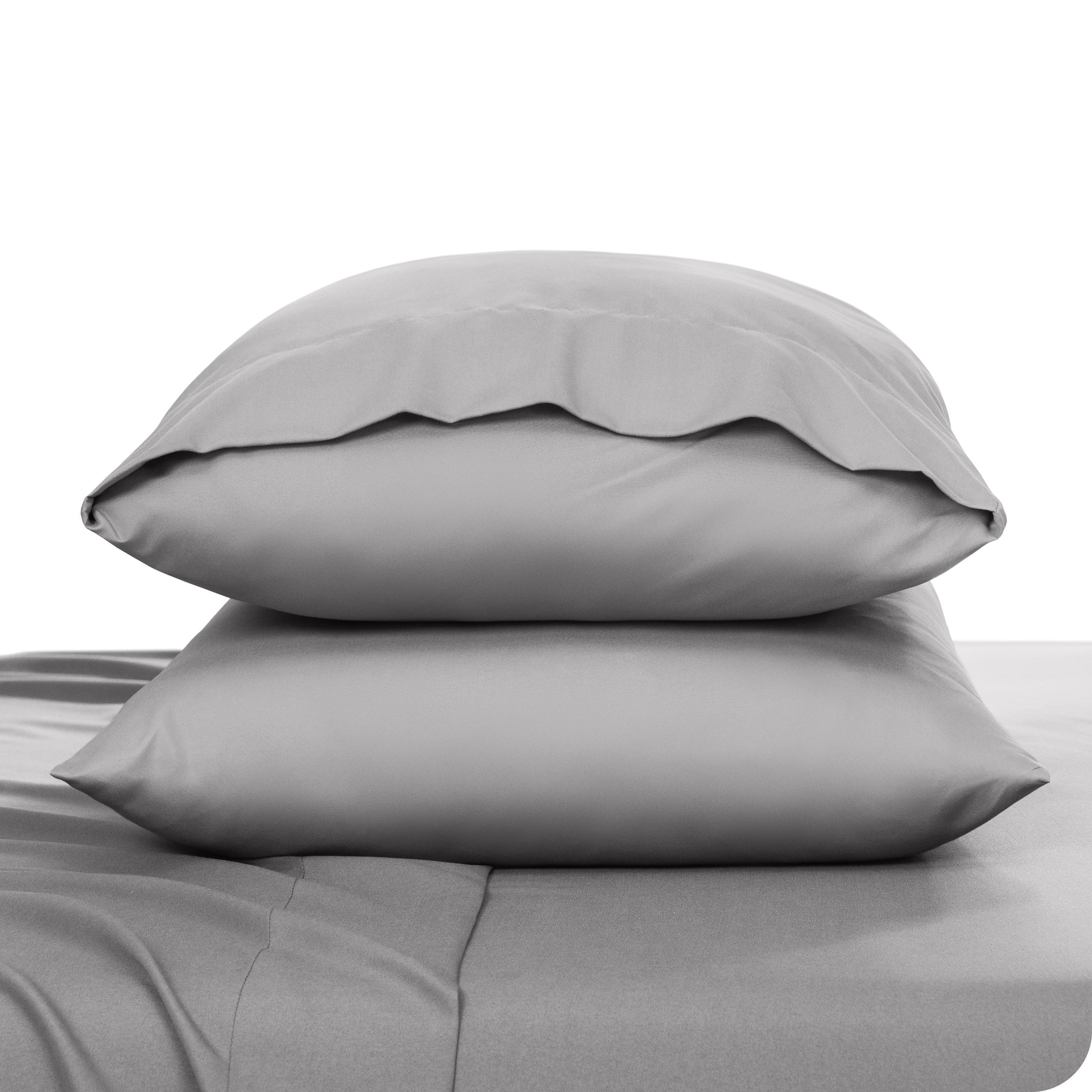 Microfiber envelope pillowcase sheet set