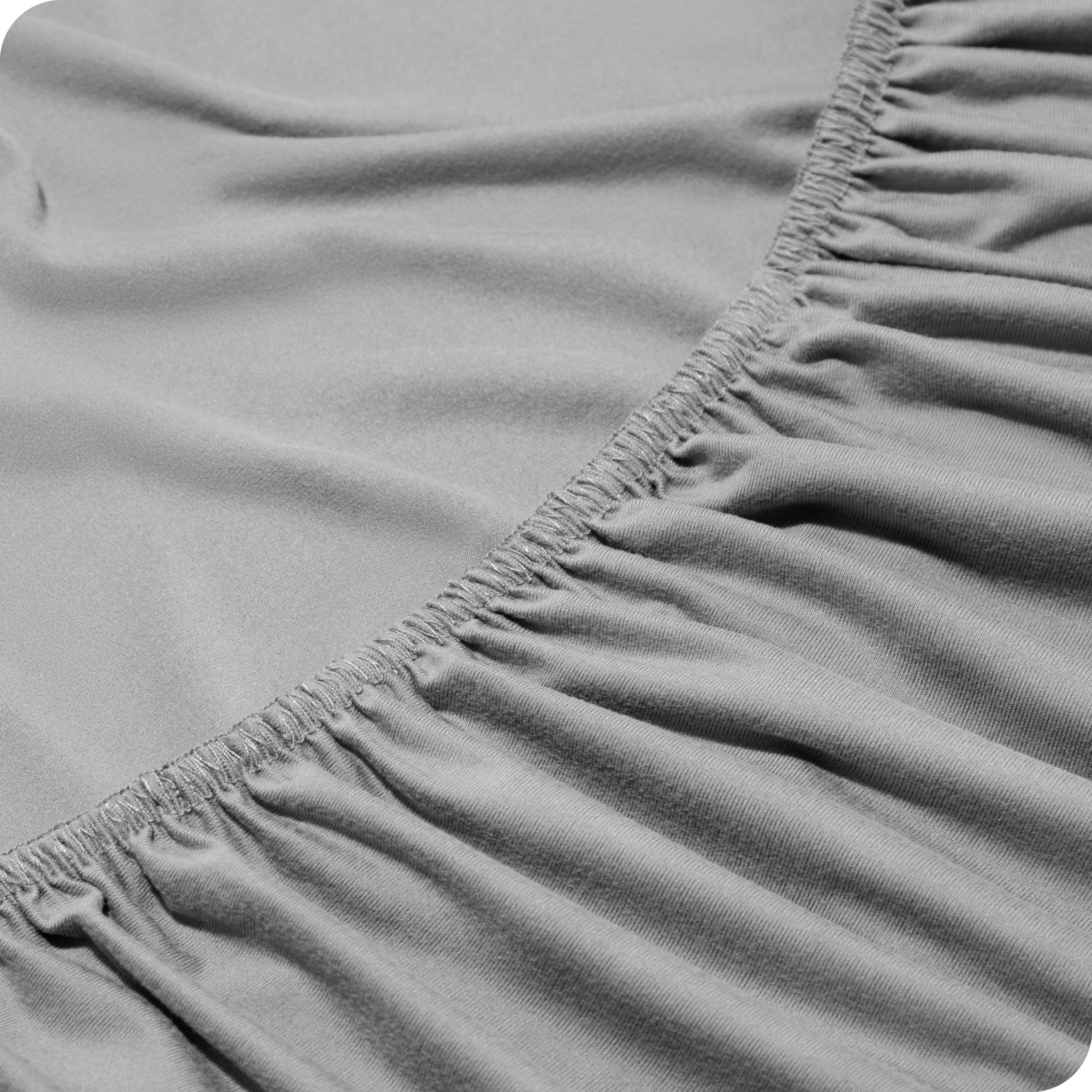 Close up of a elasticized fitted sheet