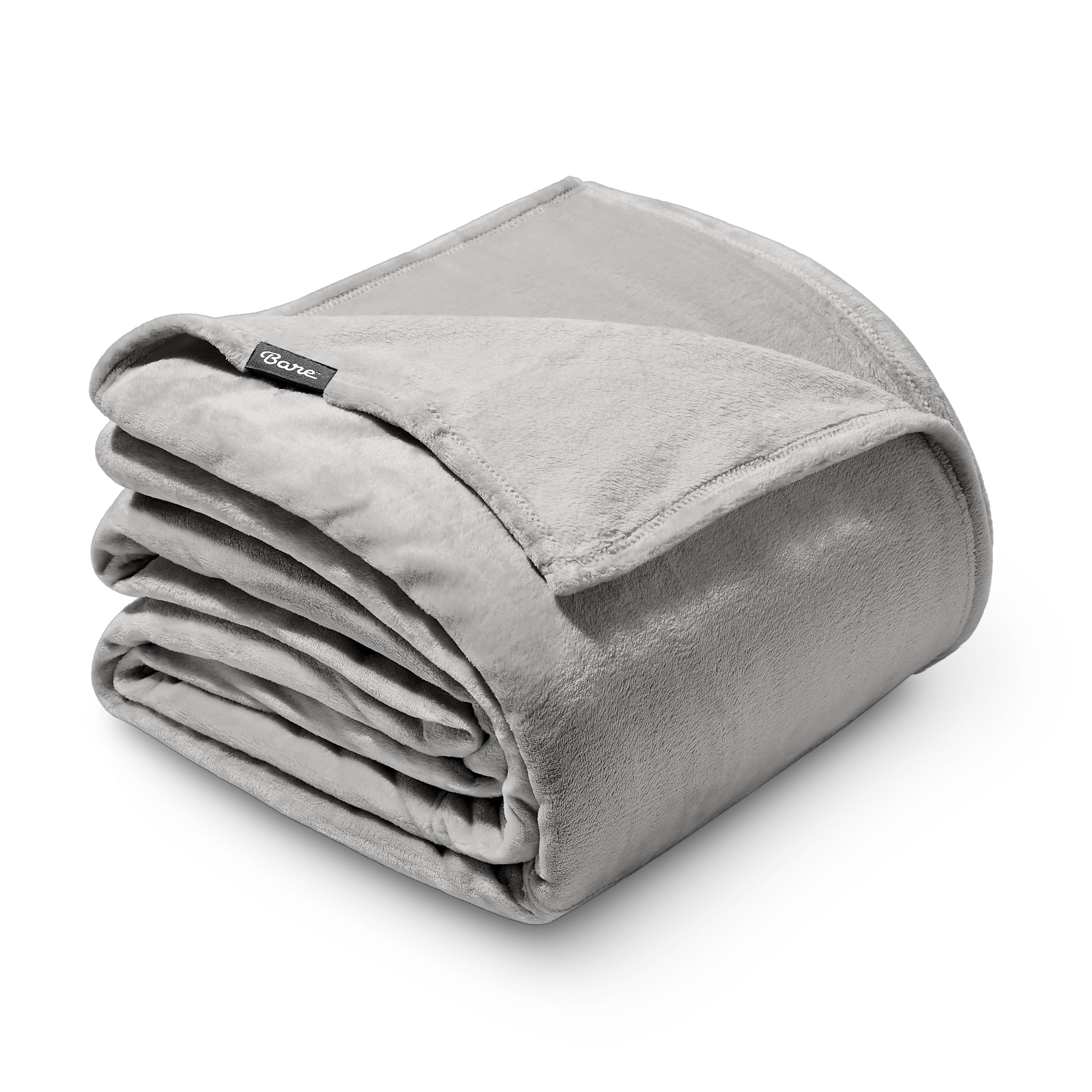 A giant microplush blanket folded
