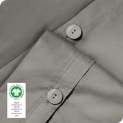 Close up of the buttons for pillow shams