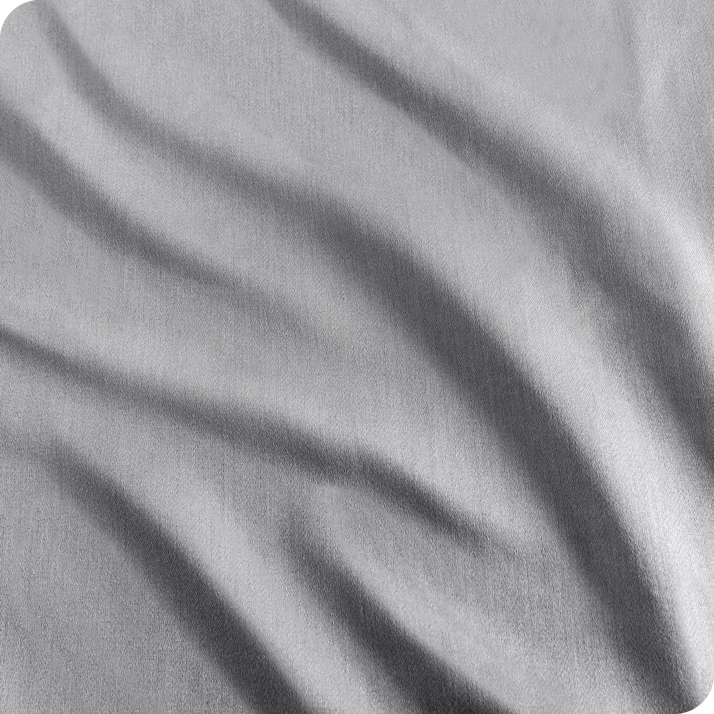 Close up of the sateen pillowcase set fabric