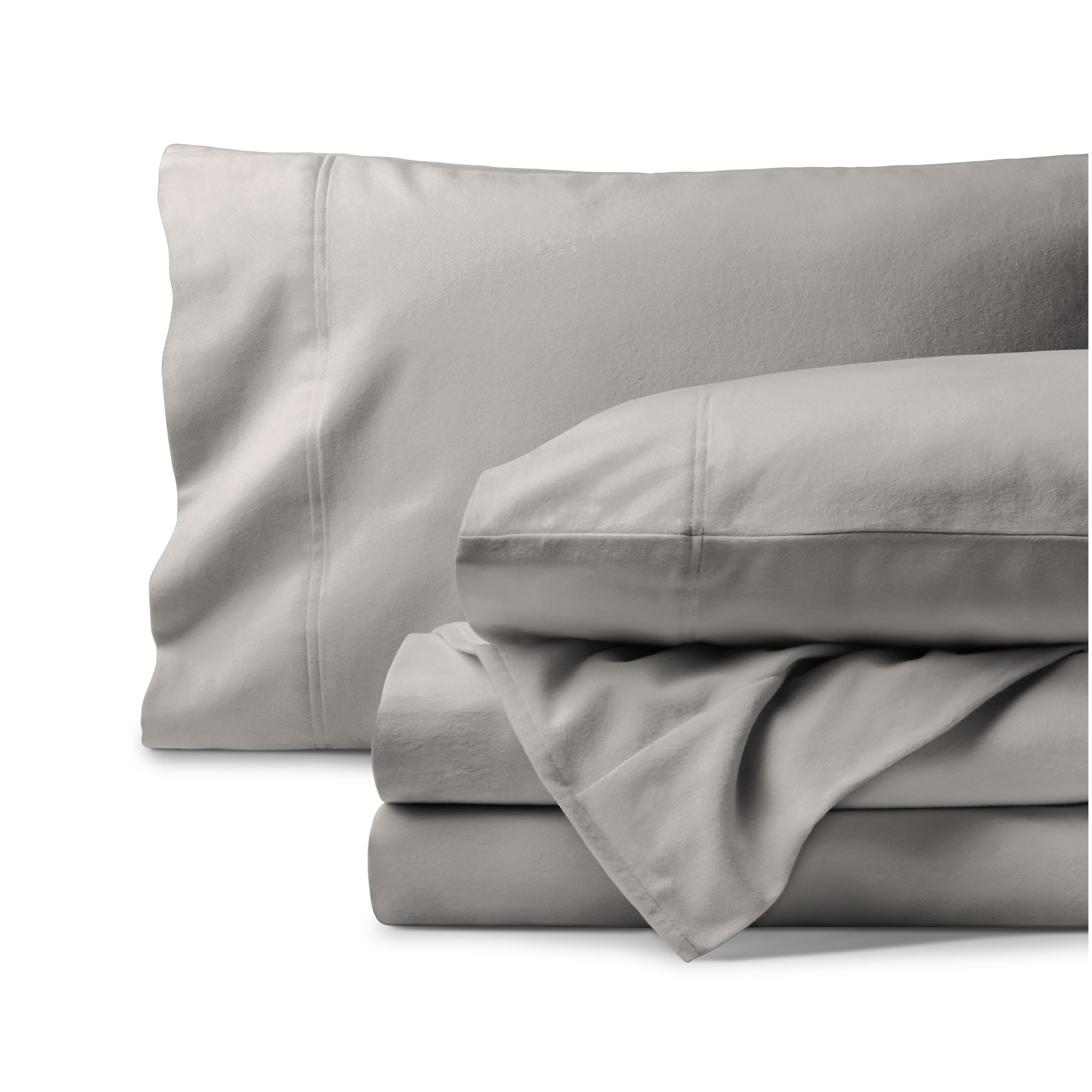 Grey sheet set folded and stacked