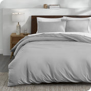 A jersey duvet set on a bed