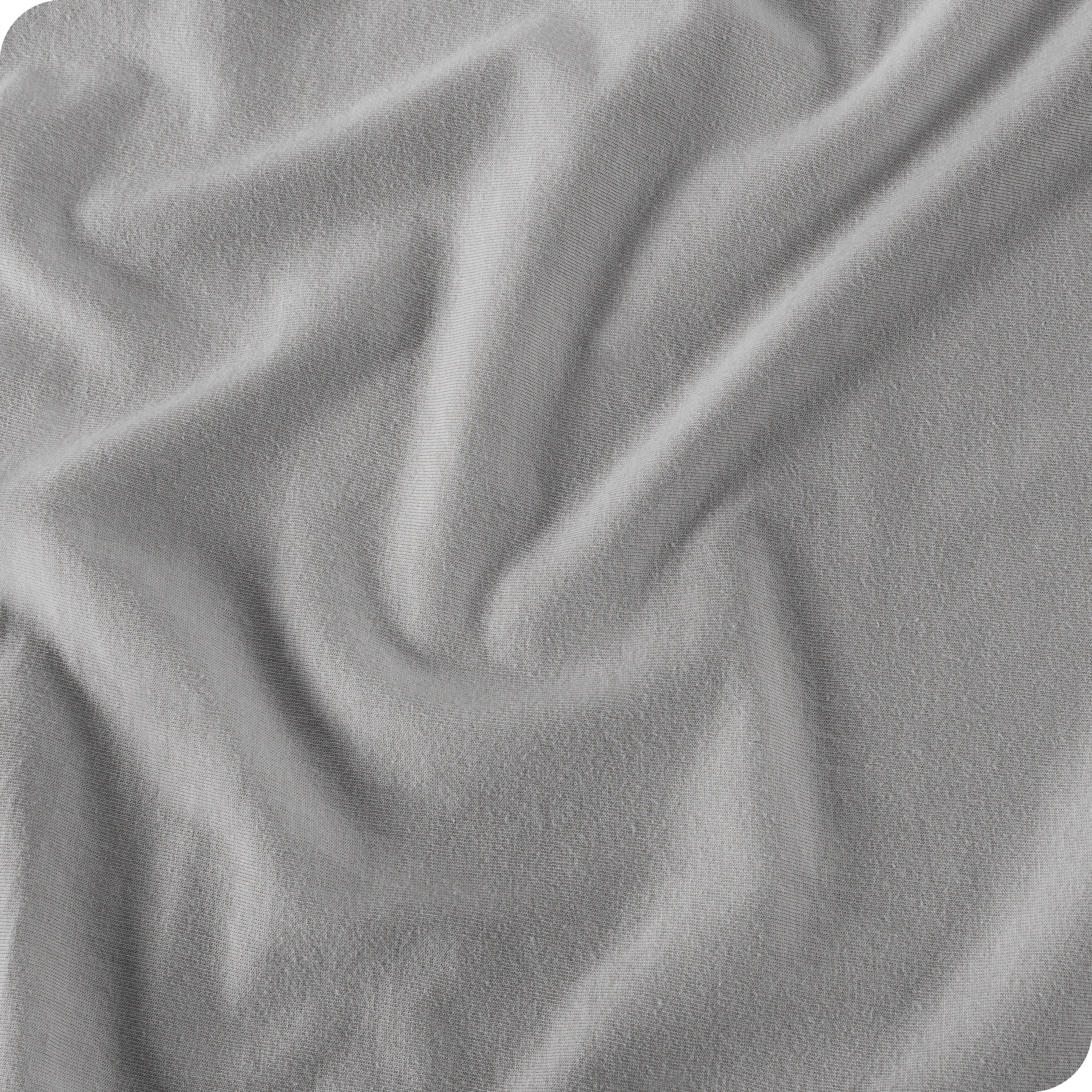 Close up of a jersey fitted sheet