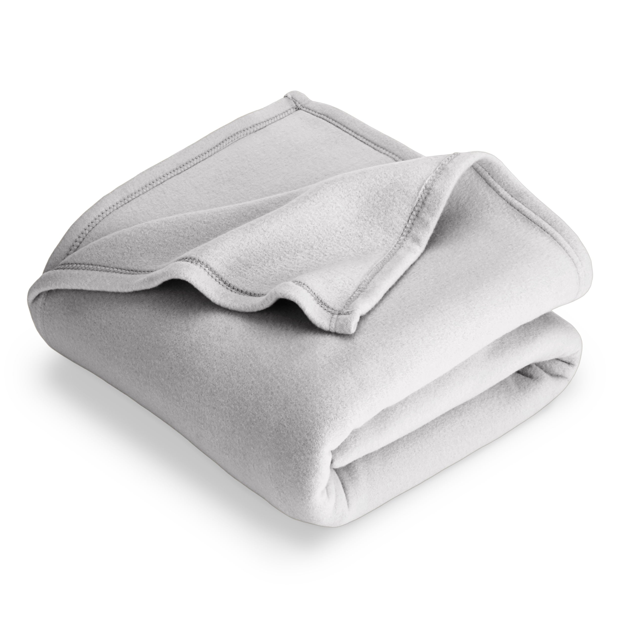 A  polar fleece blanket folded neatly