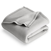 A  polar fleece blanket folded neatly