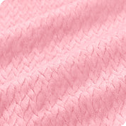 Close up of a chevron microplush blanket showing the texture