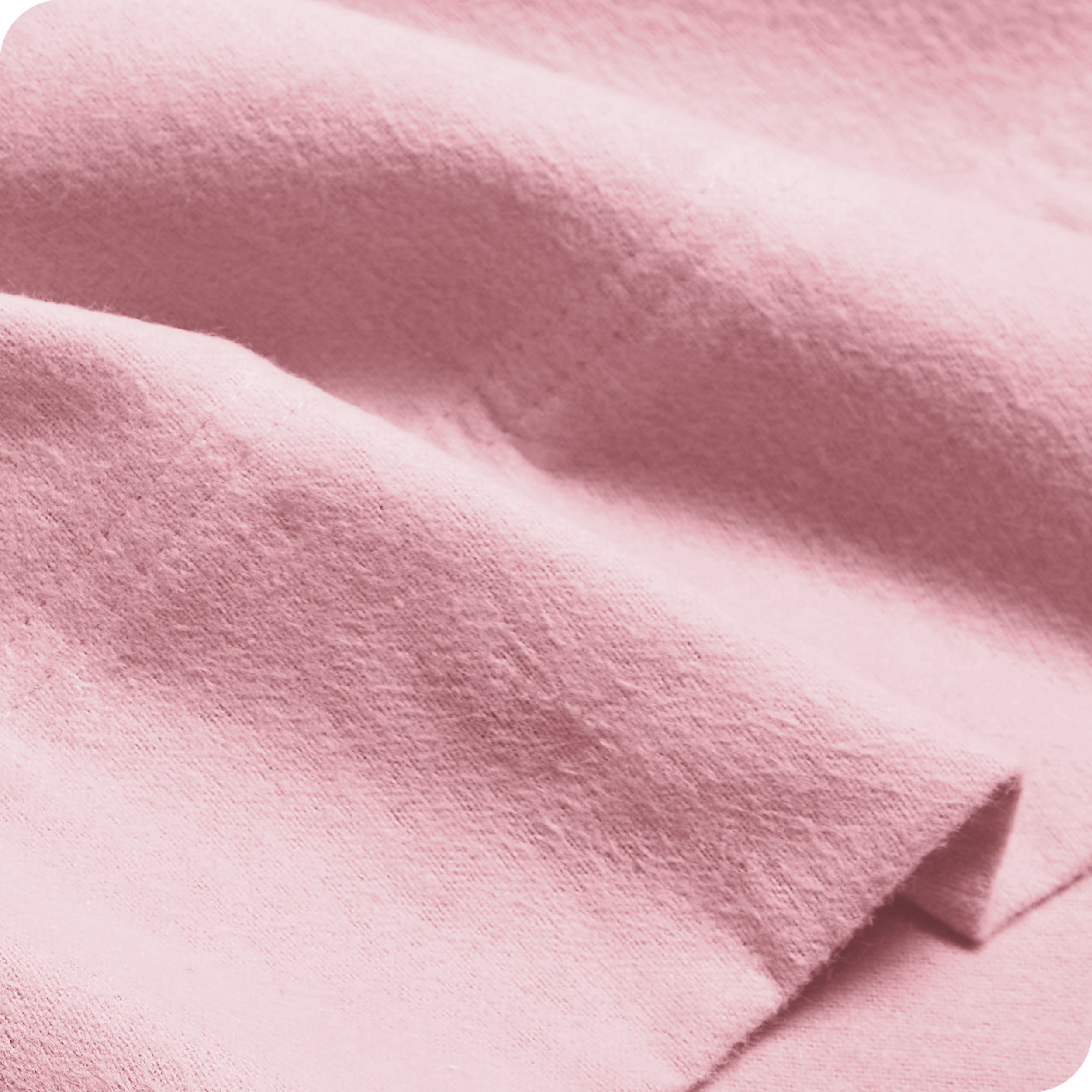 Close up of the organic flannel fabric