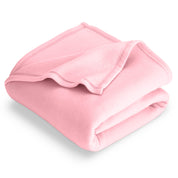A  polar fleece blanket folded neatly