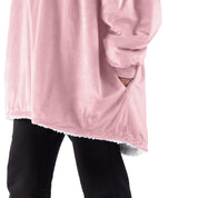 Close up of the pocket on a wearable blanket