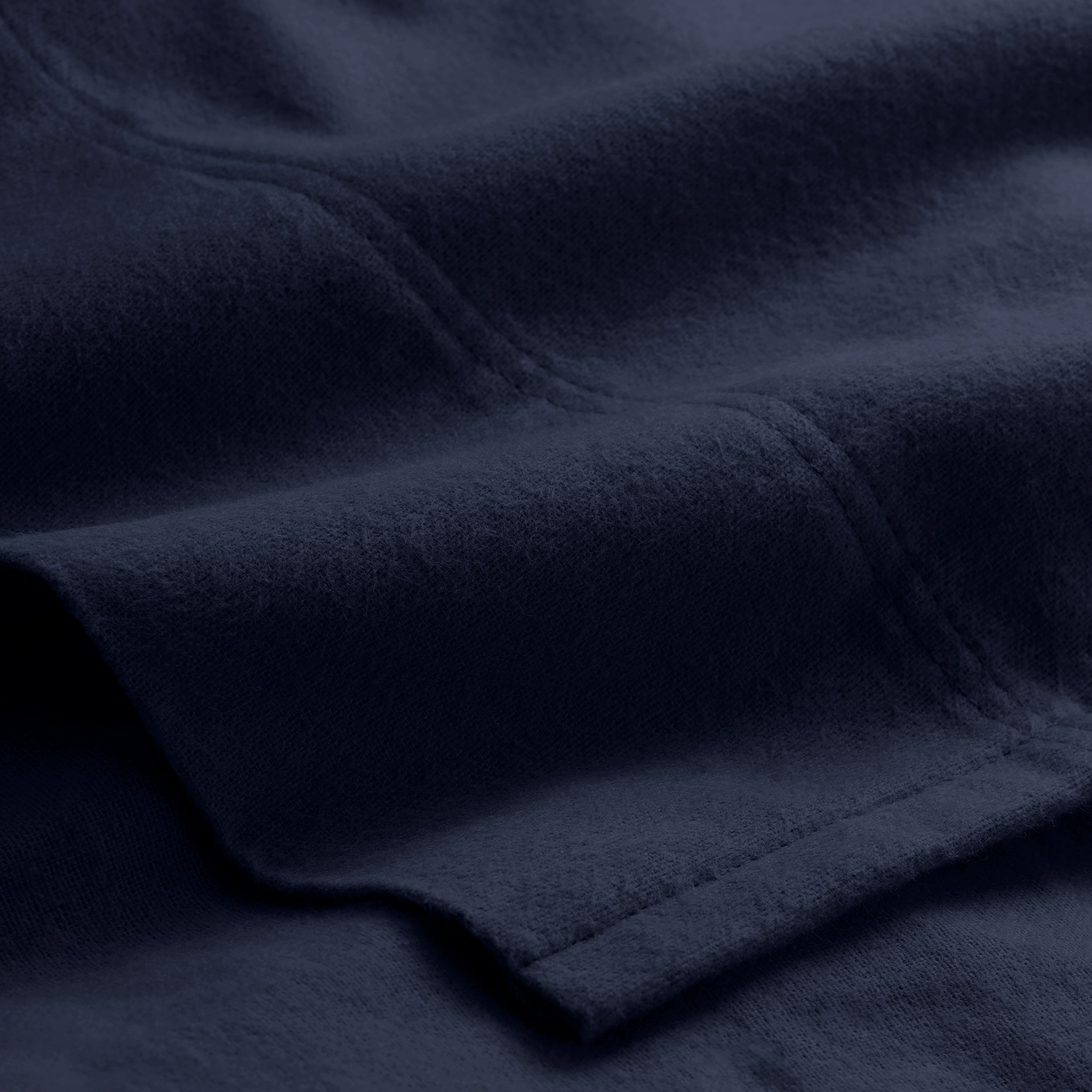 Close up of the organic flannel fabric