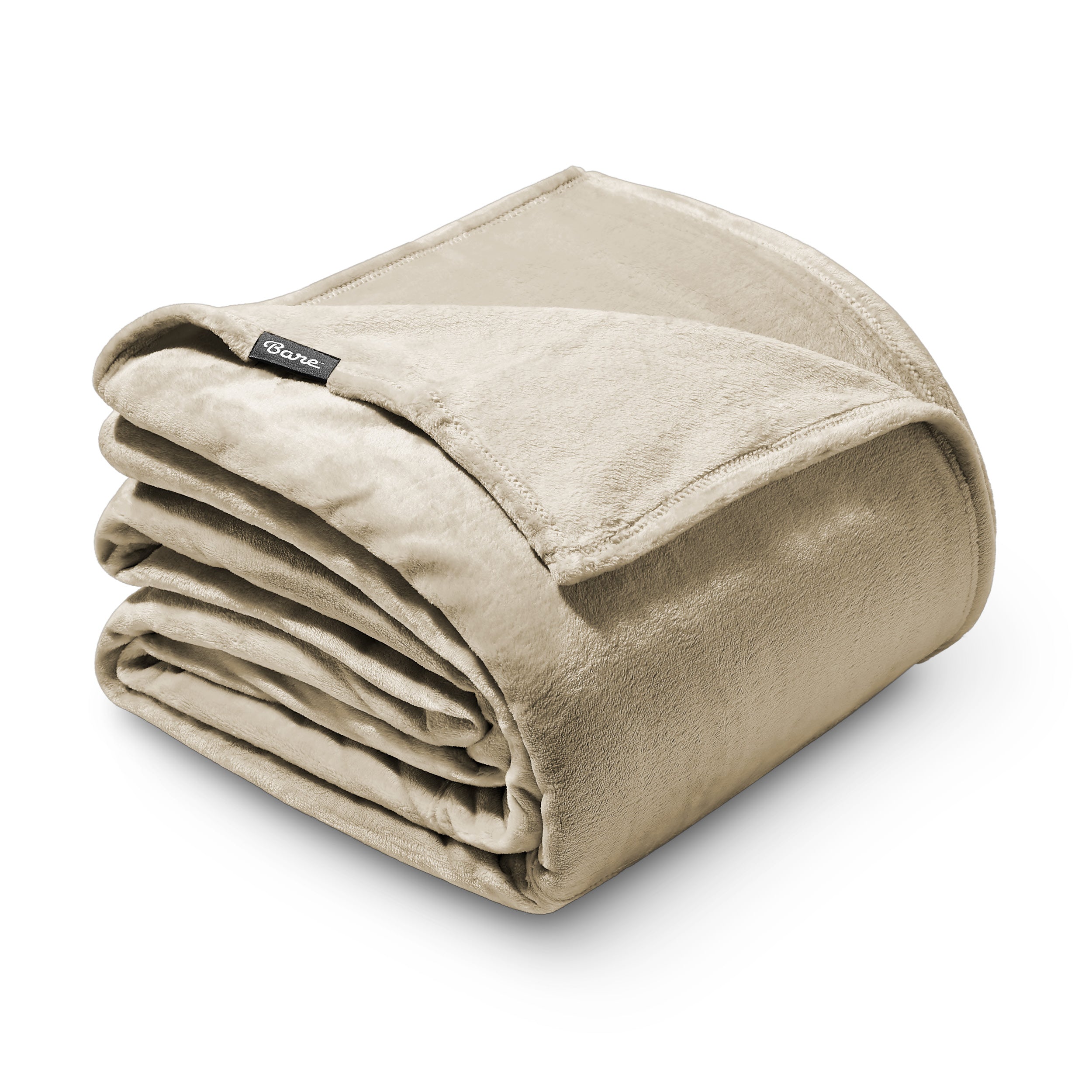 A giant microplush blanket folded