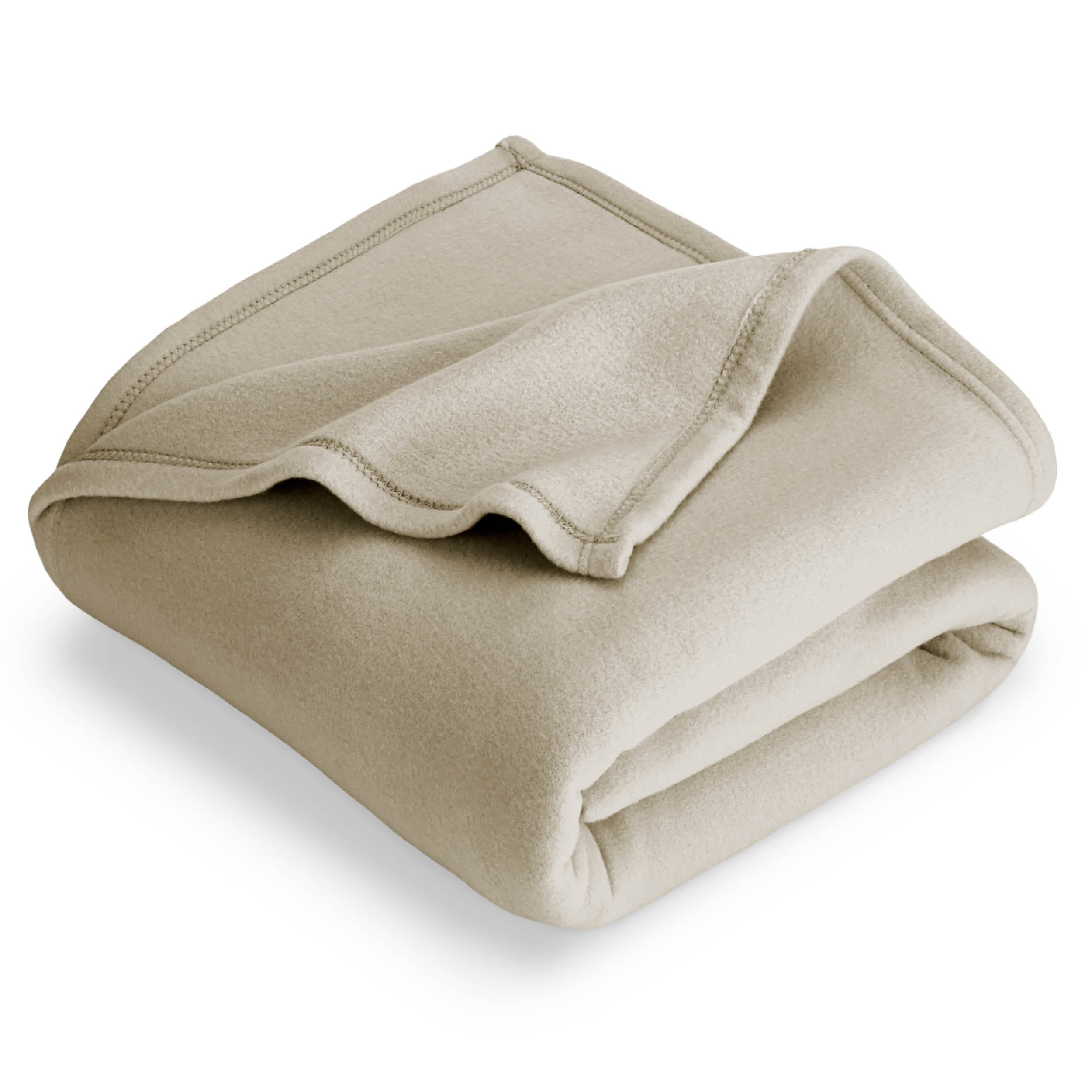 A  polar fleece blanket folded neatly