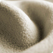 Close up showing the texture of the polar fleece blanket