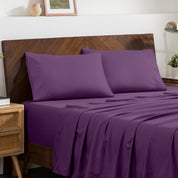 2 pillowcases on pillows on a nicely made bed