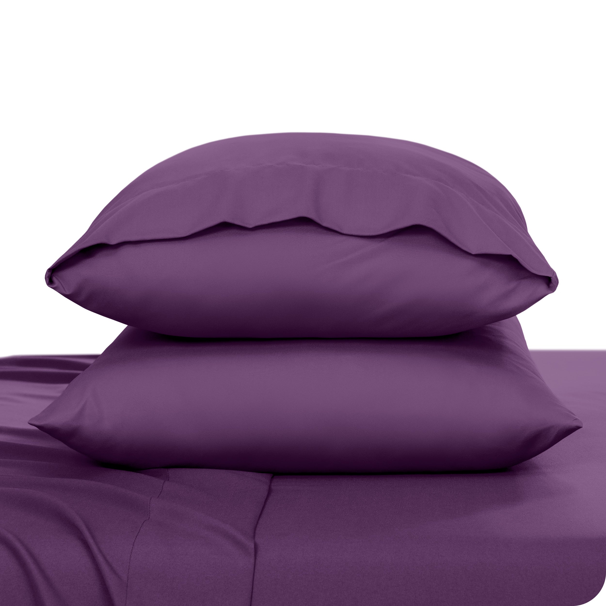 2 pillowcases on pillows