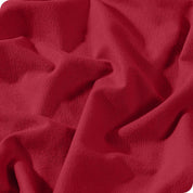 A close view of a button and lining on the flannel duvet cover.