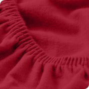 Close up of the elastic part of a fitted sheet
