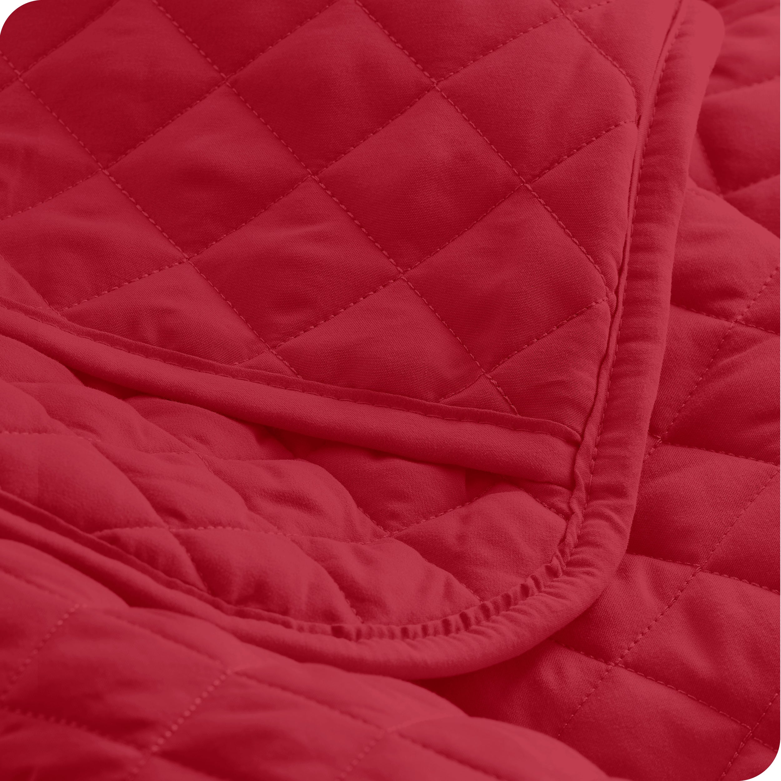Close up of a pillow sham