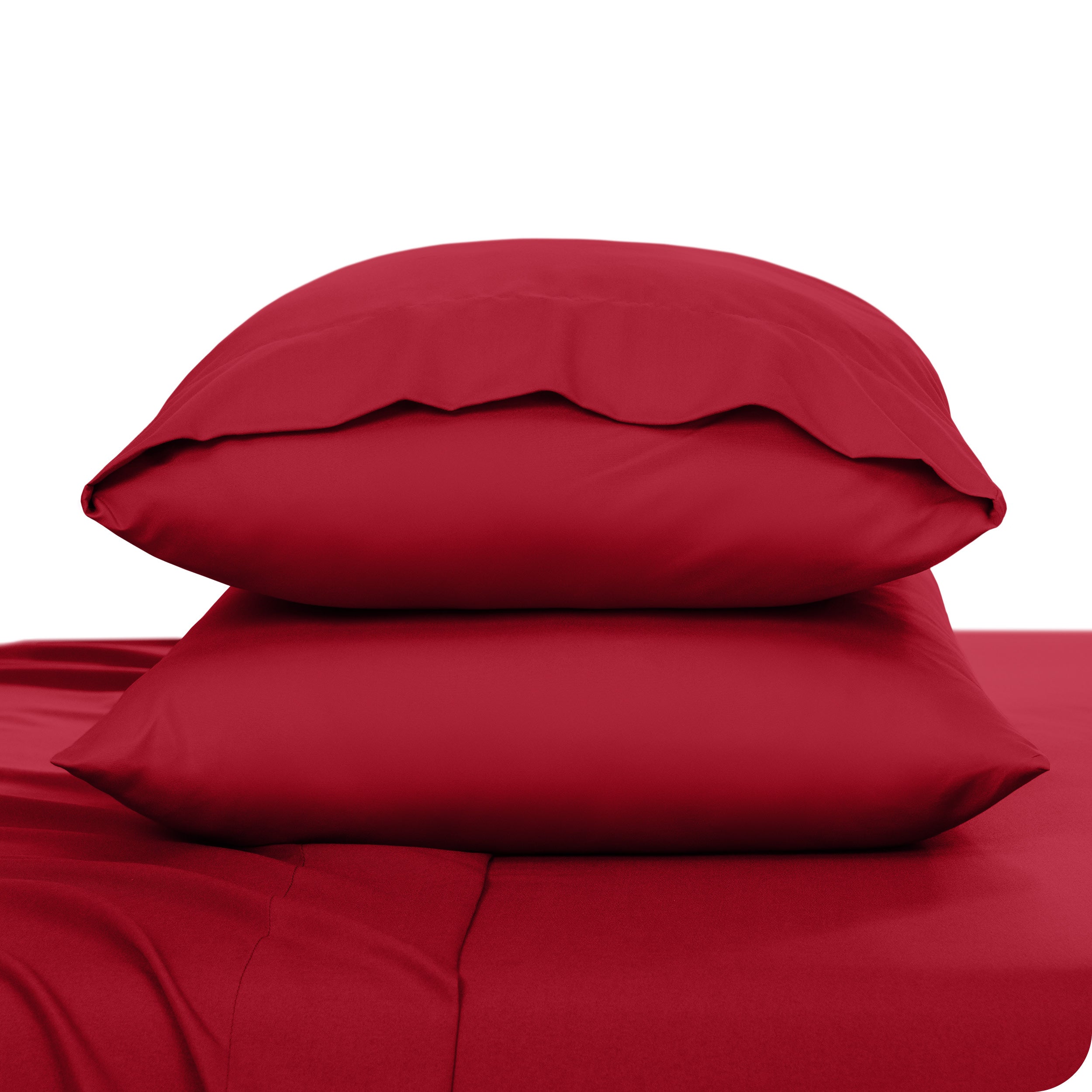2 pillowcases on pillows
