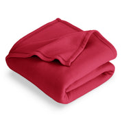 A  polar fleece blanket folded neatly