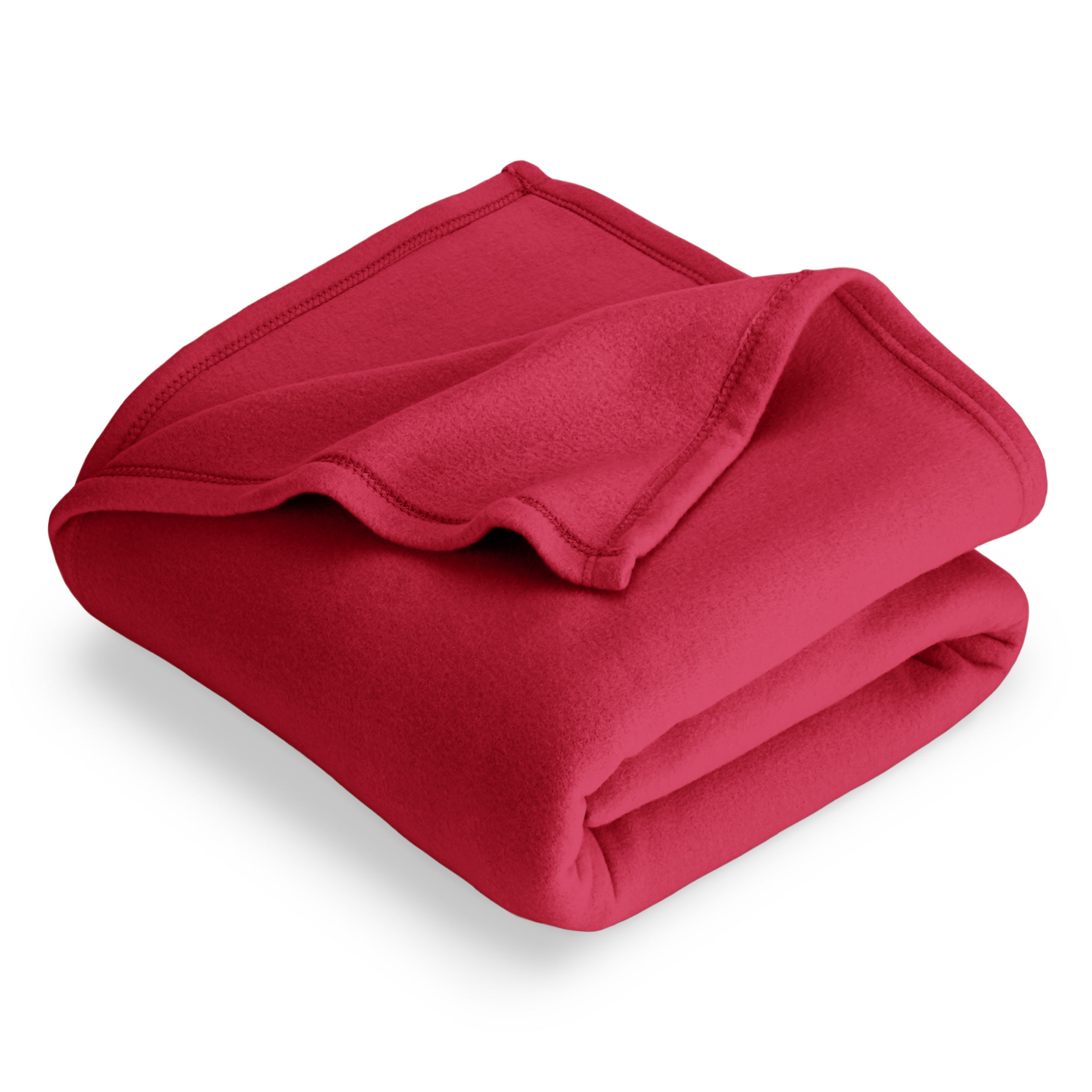 A  polar fleece blanket folded neatly