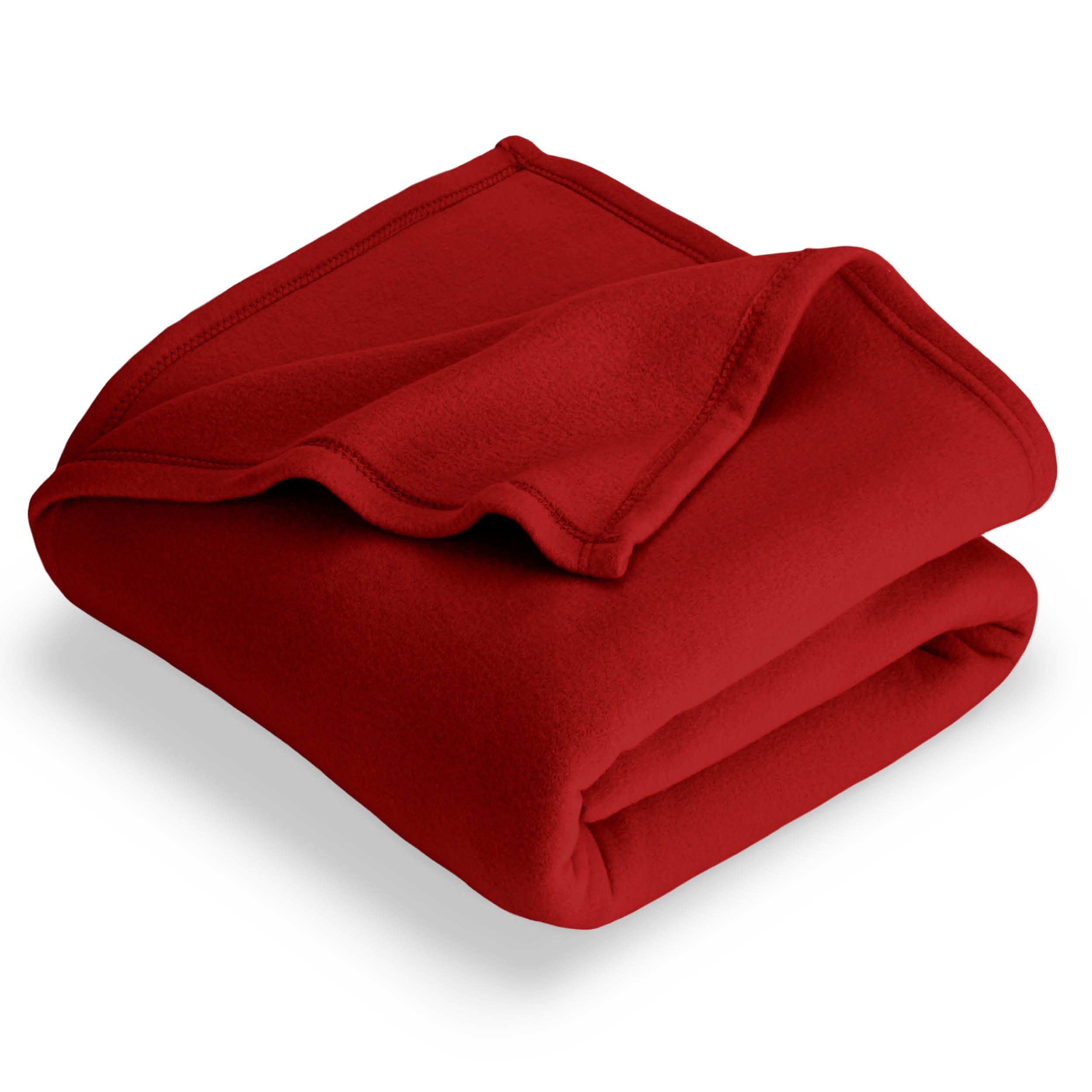 A  polar fleece blanket folded neatly