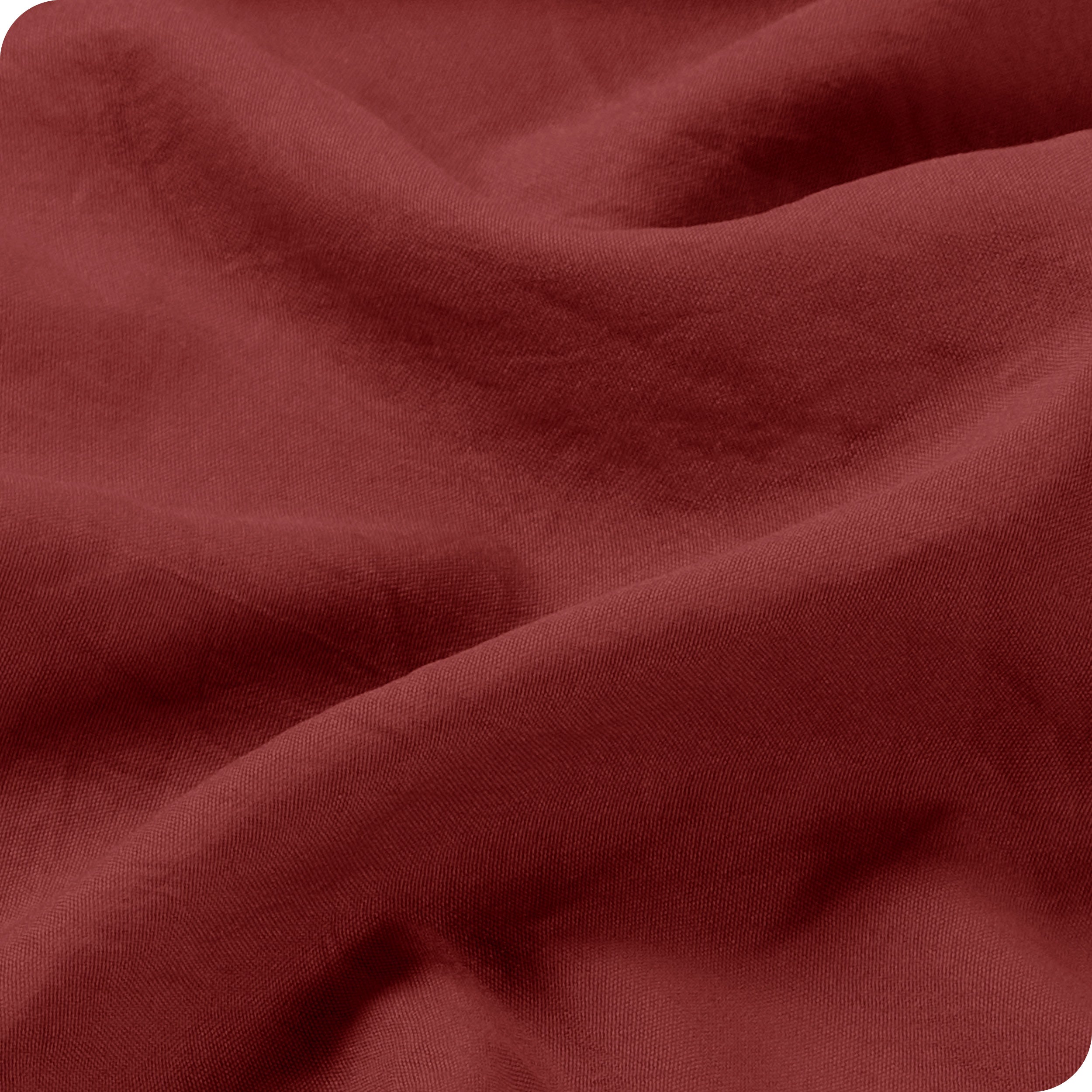 Close up of the washed sheet fabric