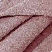 A close up of a corner of the microfiber comforter
