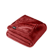 Microplush blanket folded neatly