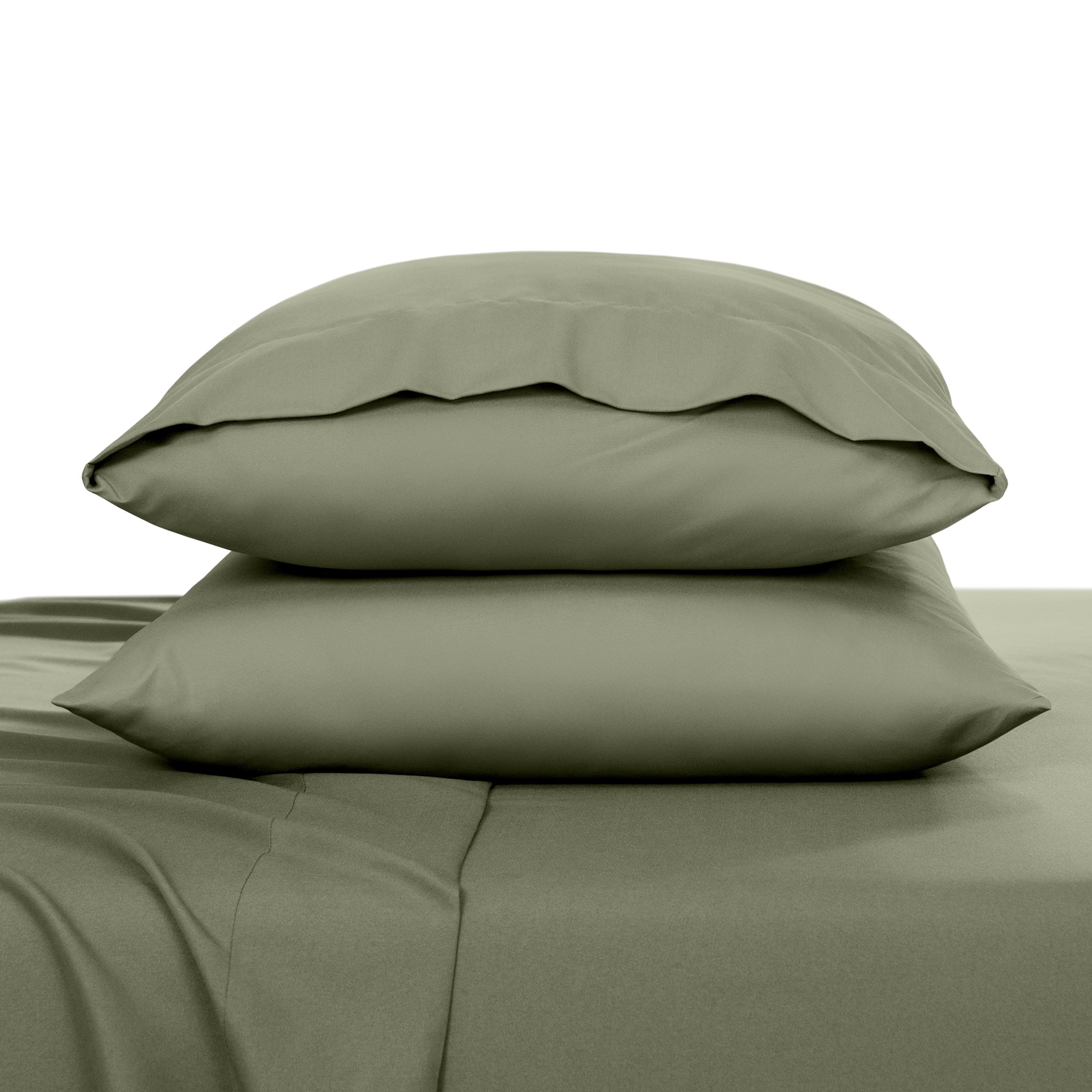 Microfiber envelope pillowcase sheet set