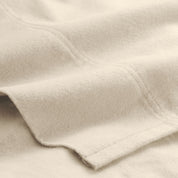 Close up of the organic flannel fabric
