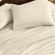 Close up of matching pillowcases and sheets