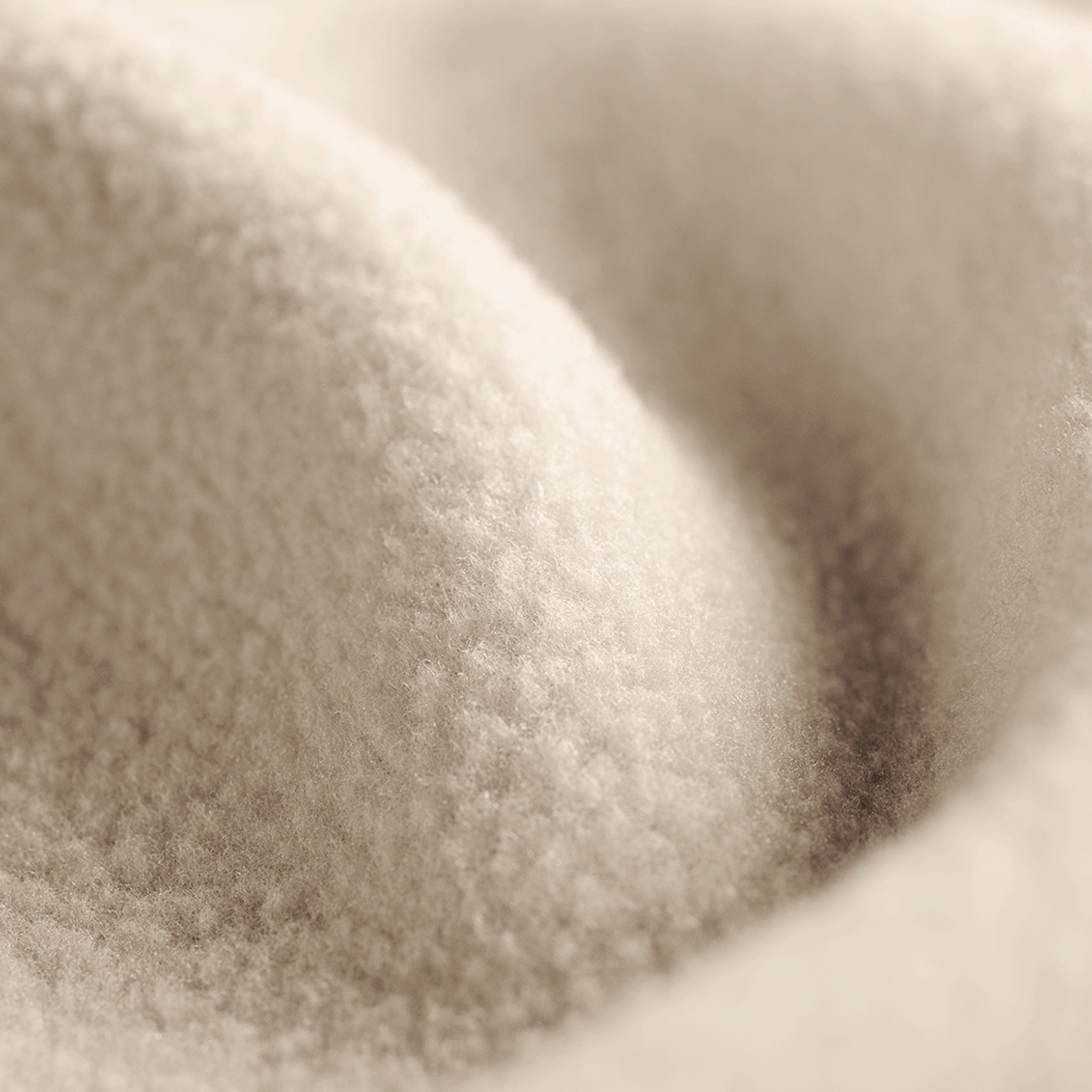 Close up showing the texture of the polar fleece blanket