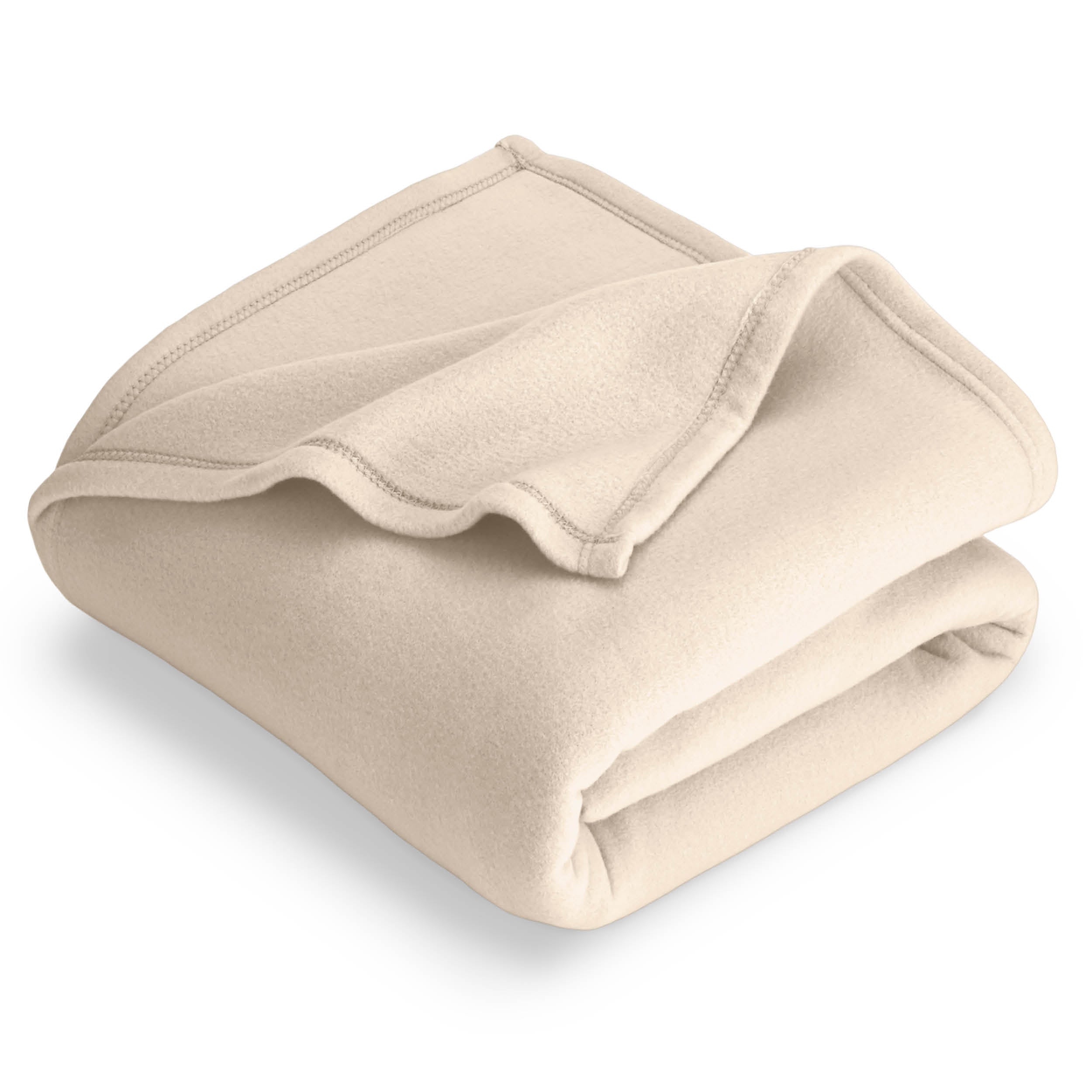A  polar fleece blanket folded neatly