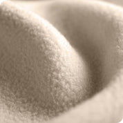 Close up showing the texture of the polar fleece blanket