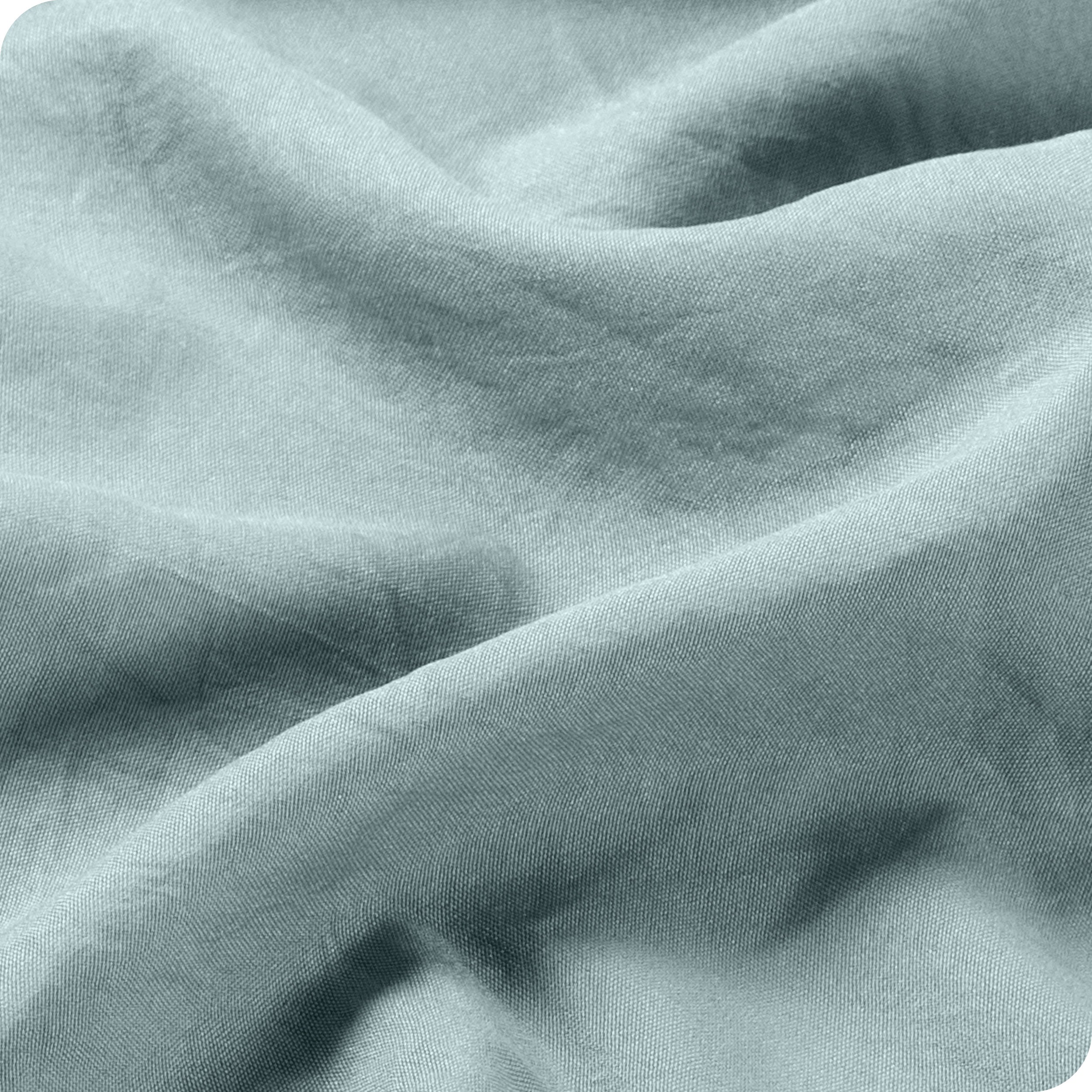 Close up of the washed sheet fabric
