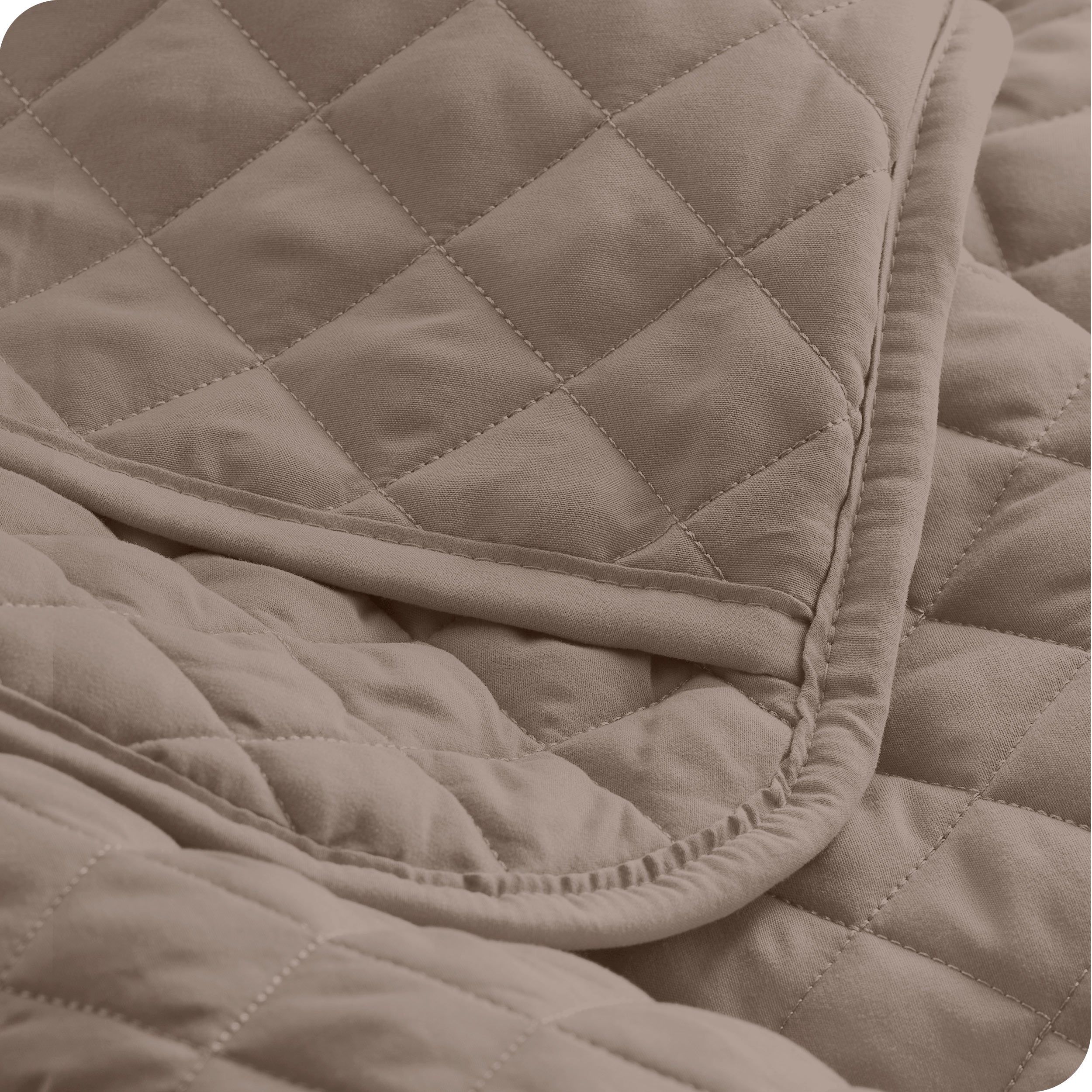 Close up of a pillow sham