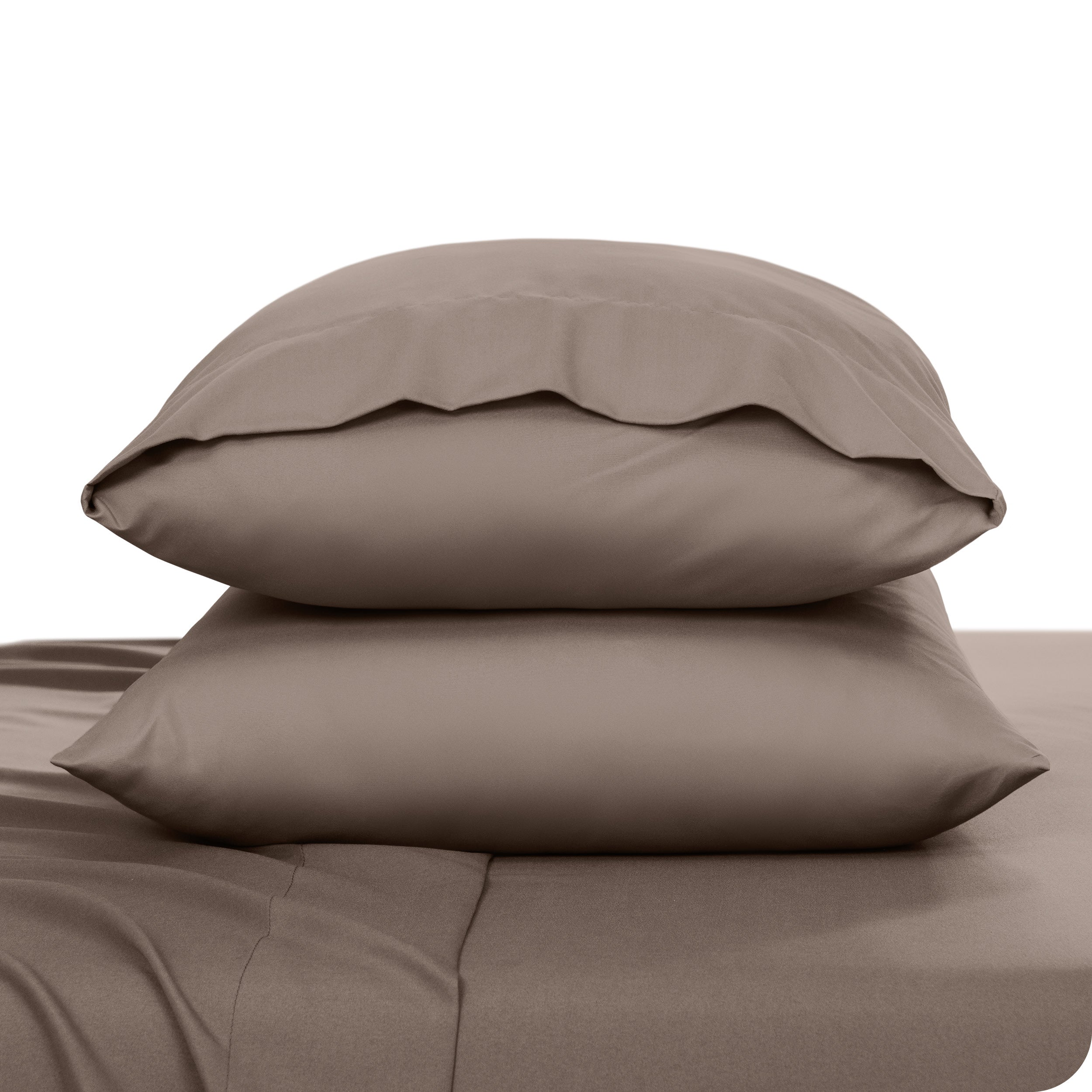 2 pillowcases on pillows