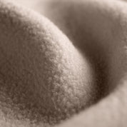 Close up showing the texture of the polar fleece blanket