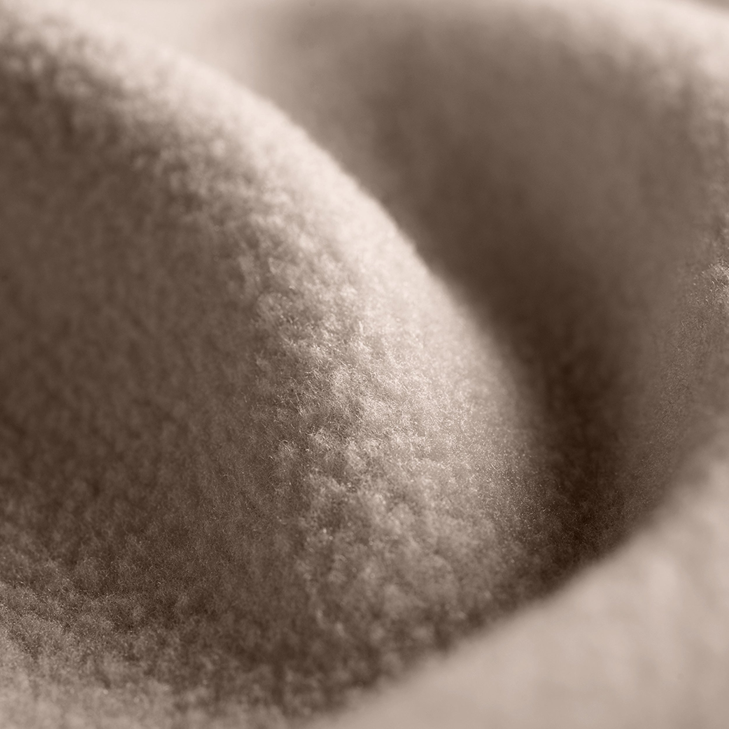 Close up showing the texture of the polar fleece blanket
